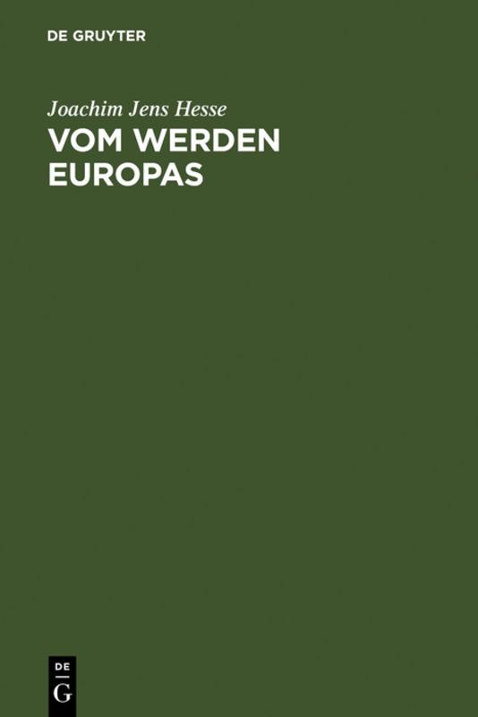 Cover-Bild Vom Werden Europas