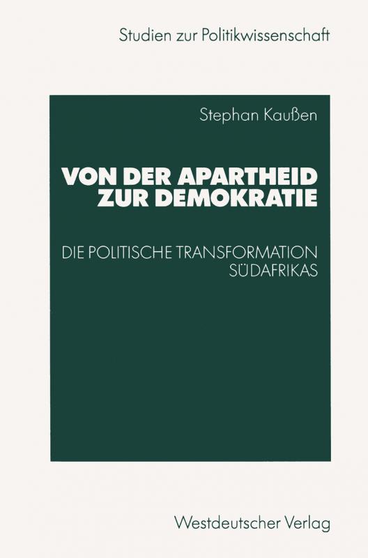 Cover-Bild Von der Apartheid zur Demokratie
