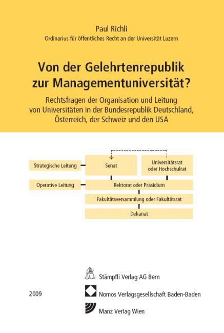 Cover-Bild Von der Gelehrtenrepublik zur Managementuniversität?