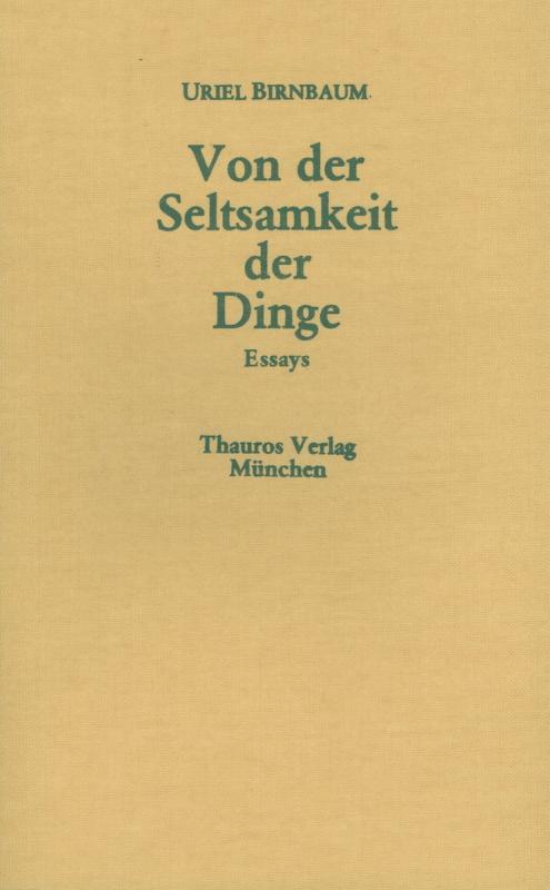 Cover-Bild Von der Seltsamkeit der Dinge