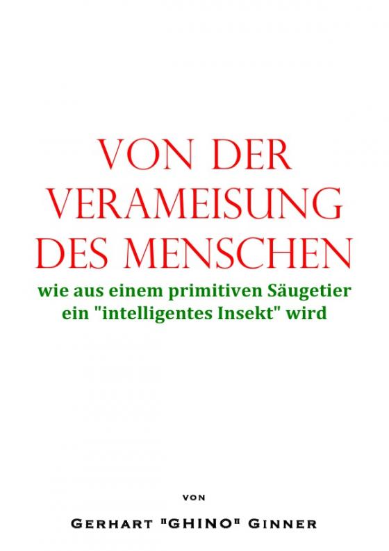 Cover-Bild von der Verameisung des Menschen