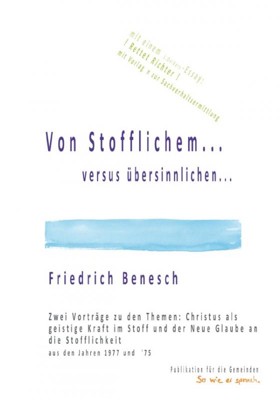 Cover-Bild Von Stofflichem...versus übersinnlichen...