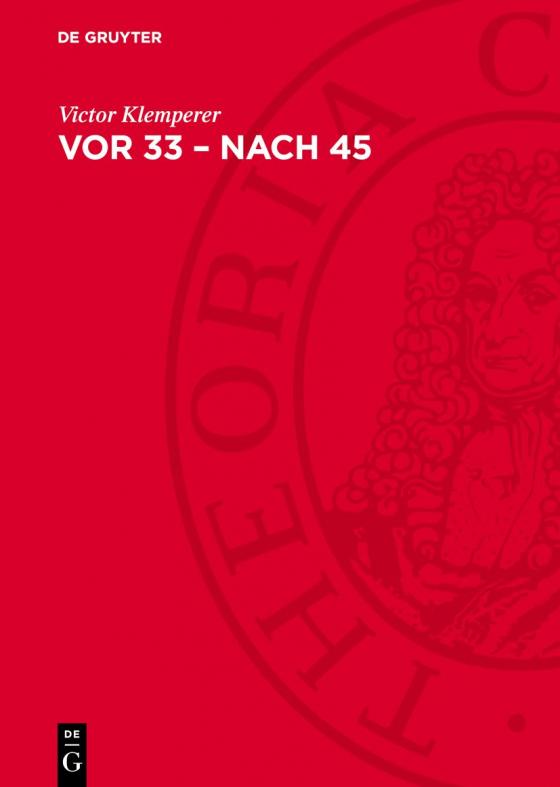 Cover-Bild Vor 33 – nach 45