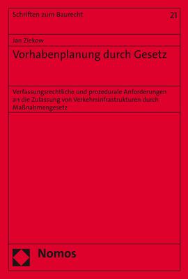 Cover-Bild Vorhabenplanung durch Gesetz