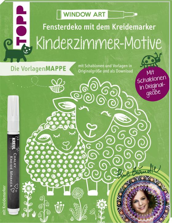 Cover-Bild Vorlagenmappe Fensterdeko mit dem Kreidemarker - Kinderzimmer-Motive von Bine Brändle. Inkl. Kreidemarker von Kreul