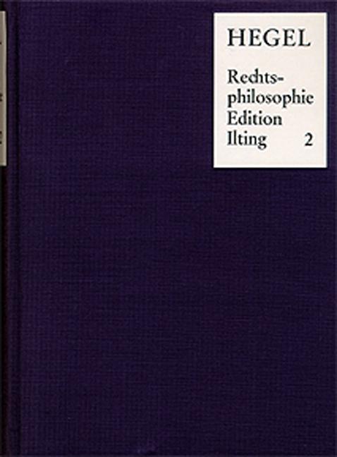 Cover-Bild Vorlesungen über Rechtsphilosophie 1818-1831 / Band 2