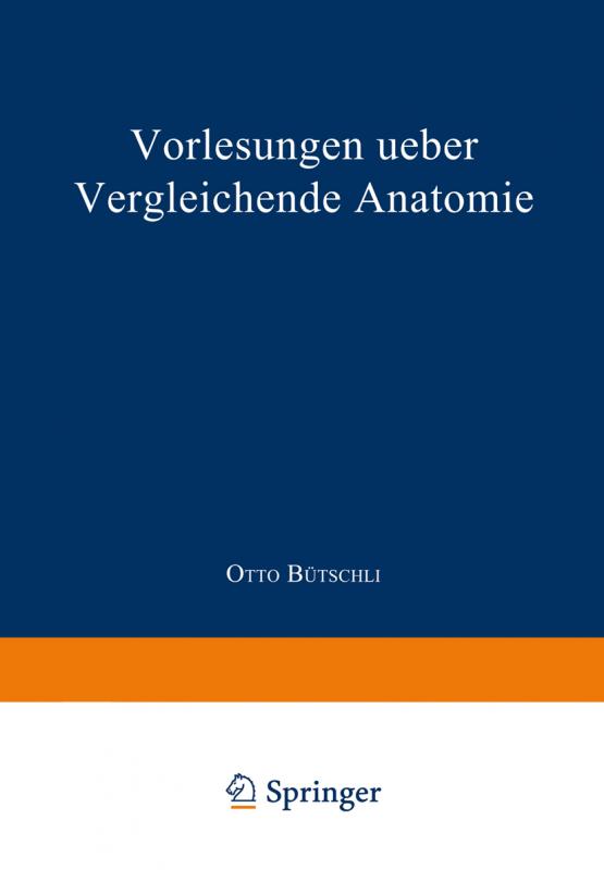 Cover-Bild Vorlesungen ueber vergleichende Anatomie