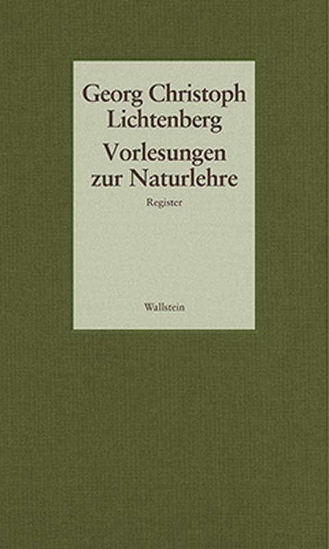 Cover-Bild Vorlesungen zur Naturlehre