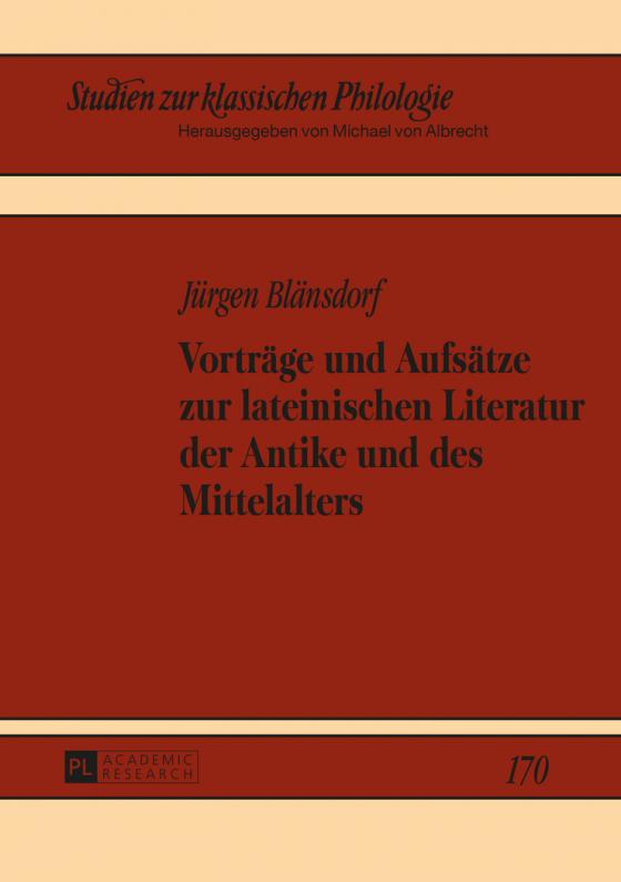Cover-Bild Vorträge und Aufsätze zur lateinischen Literatur der Antike und des Mittelalters