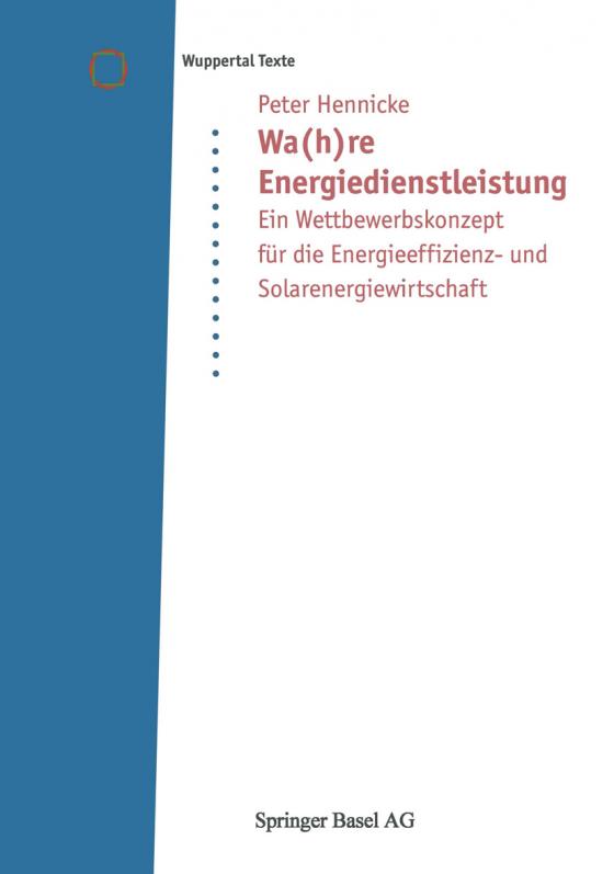 Cover-Bild Wa(h)re Energiedienstleistung