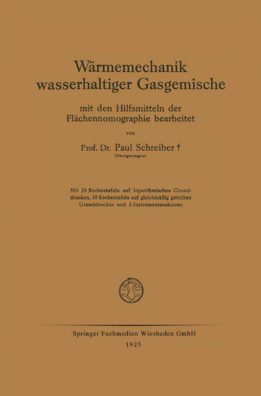 Cover-Bild Wärmemechanik wasserhaltiger Gasgemische