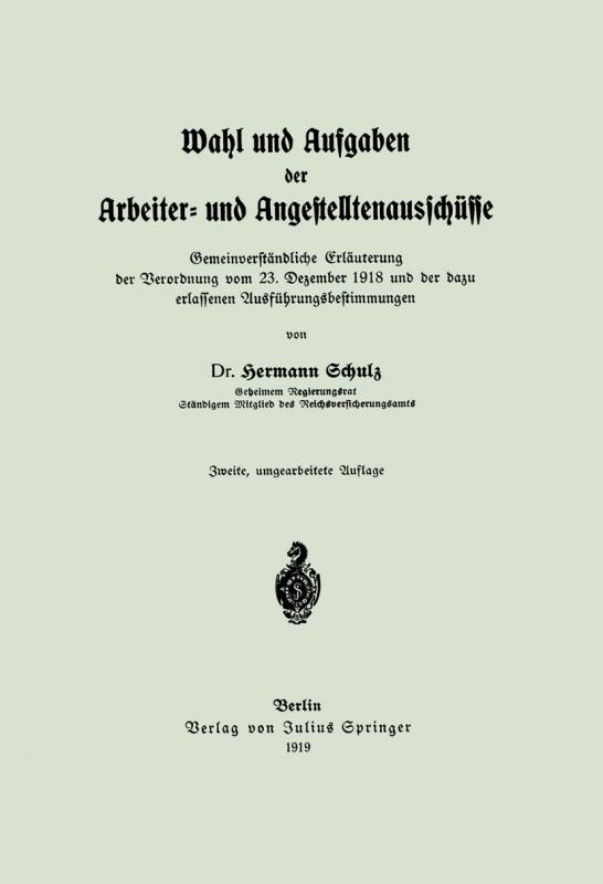 Cover-Bild Wahl und Aufgaben der Arbeiter- und Angestelltenausschüsse