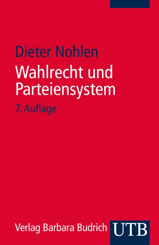 Cover-Bild Wahlrecht und Parteiensystem