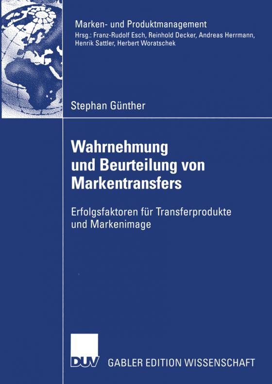 Cover-Bild Wahrnehmung und Beurteilung von Markentransfers