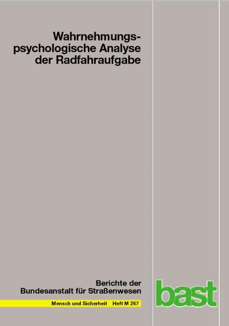 Cover-Bild Wahrnehmungspsychologische Analyse der Radfahraufgabe