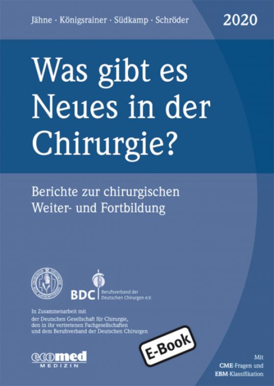 Cover-Bild Was gibt es Neues in der Chirurgie? Jahresband 2020