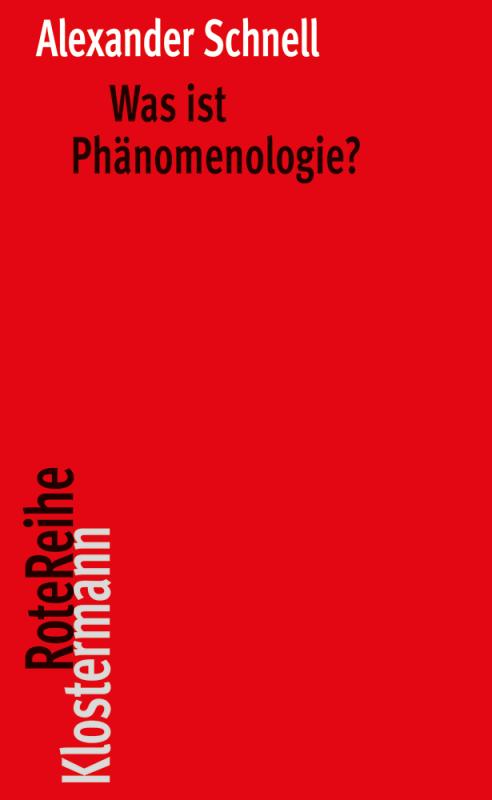 Cover-Bild Was ist Phänomenologie?