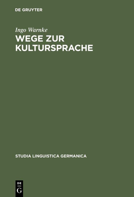 Cover-Bild Wege zur Kultursprache