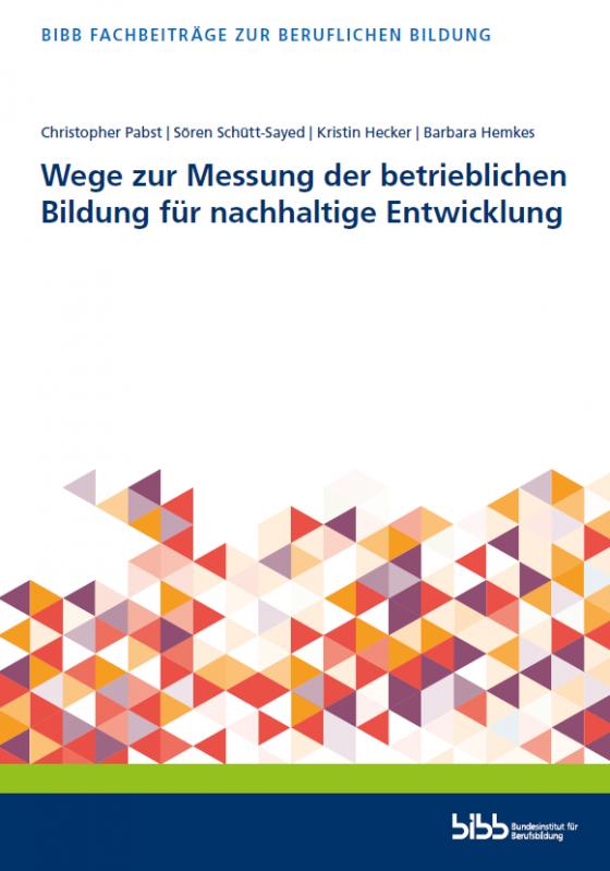 Cover-Bild Wege zur Messung der betrieblichen Bildung für nachhaltige Entwicklung
