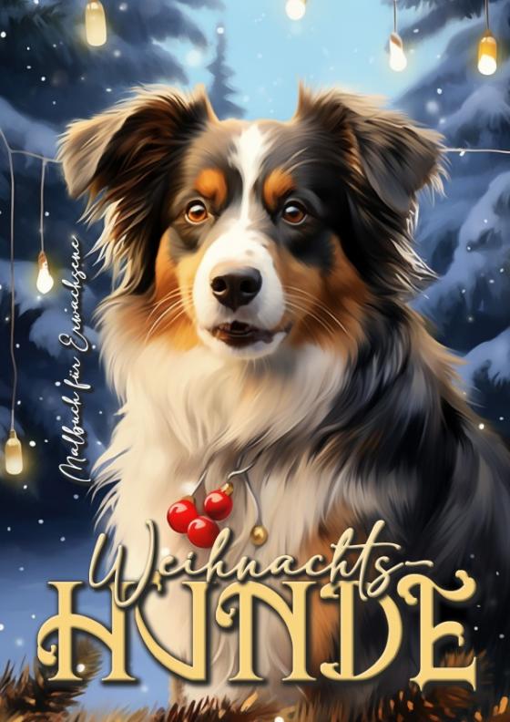 Cover-Bild Weihnachts-Hund Malbuch für Erwachsene