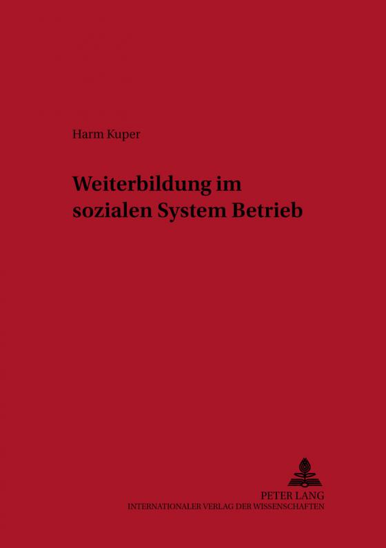 Cover-Bild Weiterbildung im sozialen System Betrieb