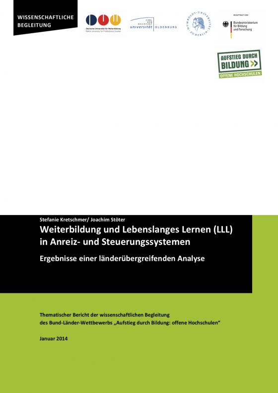 Cover-Bild Weiterbildung und Lebenslanges Lernen in Anreiz- und Steuerungssystemen