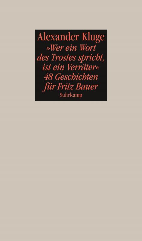 Cover-Bild »Wer ein Wort des Trostes spricht, ist ein Verräter«