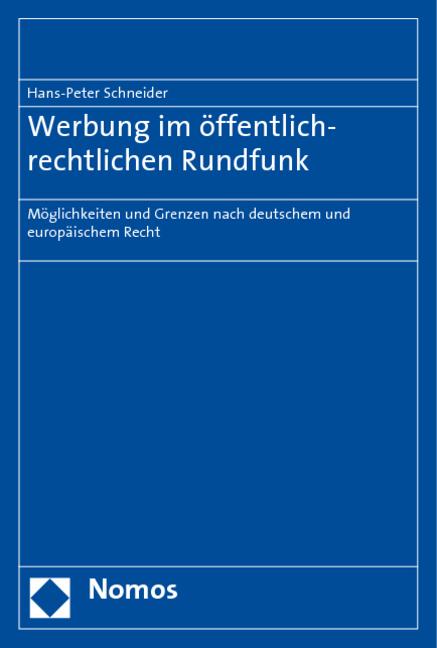 Cover-Bild Werbung im öffentlich-rechtlichen Rundfunk