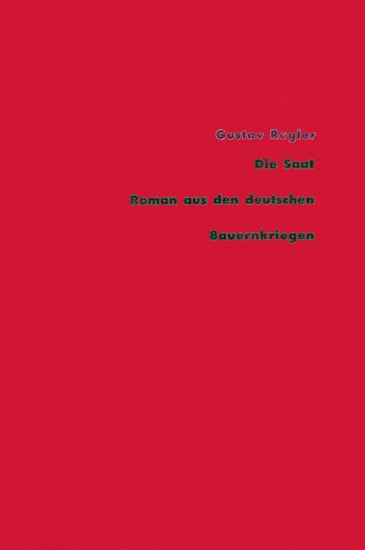 Cover-Bild Werke / Die Saat. Roman