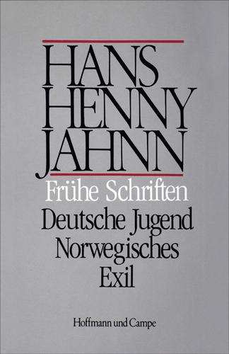 Cover-Bild Werke in Einzelbänden. Hamburger Ausgabe / Frühe Schriften. Deutsche Jugend. Norwegisches Exil