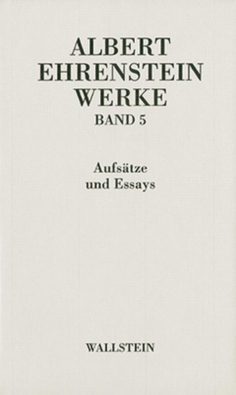 Cover-Bild Werke V: Aufsätze und Essays