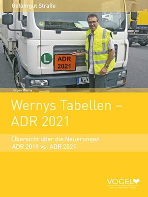 Cover-Bild Wernys Tabellen - ADR 2021