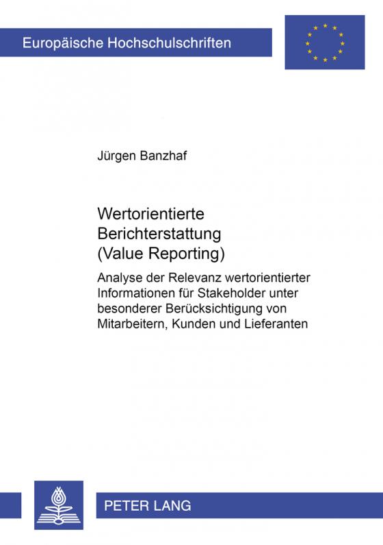 Cover-Bild Wertorientierte Berichterstattung (Value Reporting)