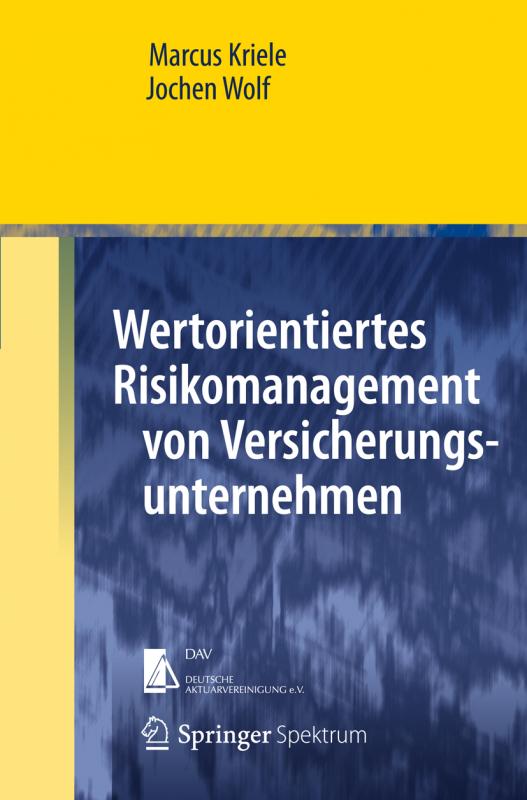 Cover-Bild Wertorientiertes Risikomanagement von Versicherungsunternehmen