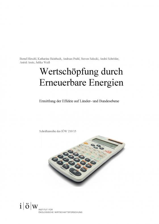 Cover-Bild Wertschöpfung durch Erneuerbare Energien