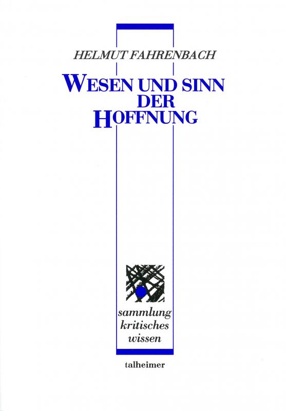 Cover-Bild Wesen und Sinn der Hoffnung