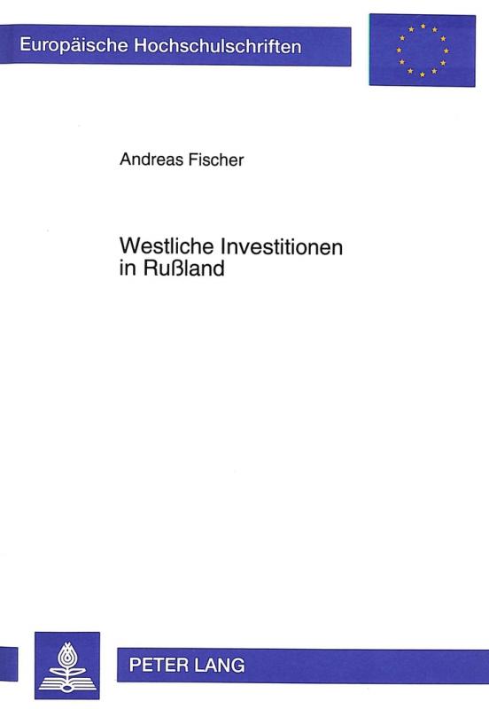 Cover-Bild Westliche Investitionen in Rußland