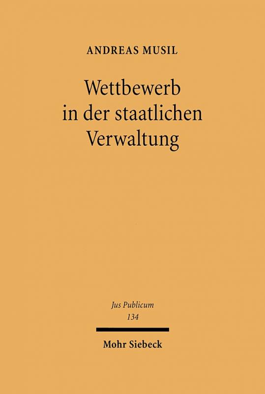 Cover-Bild Wettbewerb in der staatlichen Verwaltung