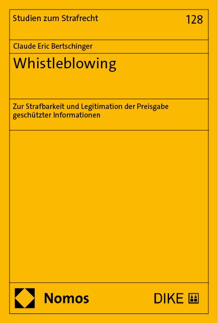 Cover-Bild Whistleblowing
