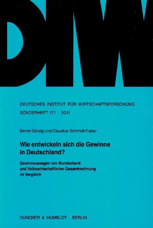 Cover-Bild Wie entwickeln sich die Gewinne in Deutschland?