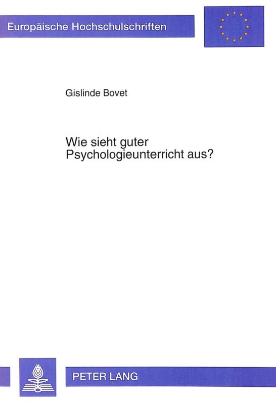 Cover-Bild Wie sieht guter Psychologieunterricht aus?