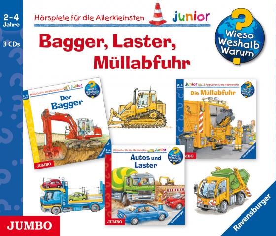 Cover-Bild Wieso? Weshalb? Warum? junior. Bagger, Laster, Müllabfuhr