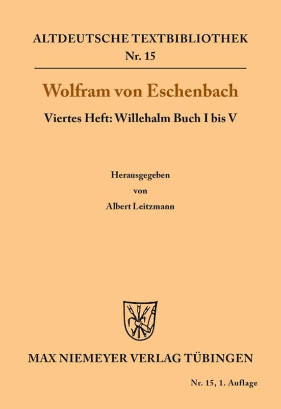Cover-Bild Willehalm Buch I bis V