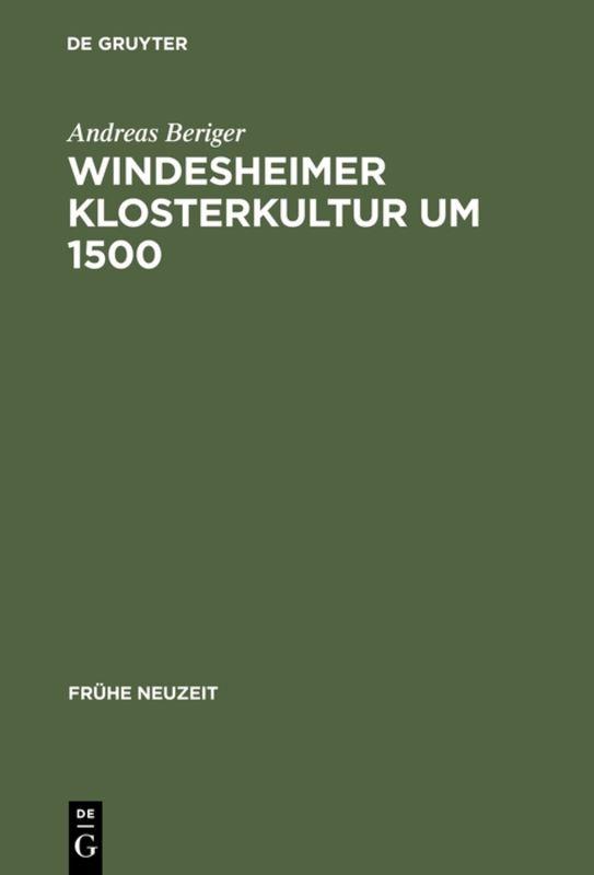 Cover-Bild Windesheimer Klosterkultur um 1500