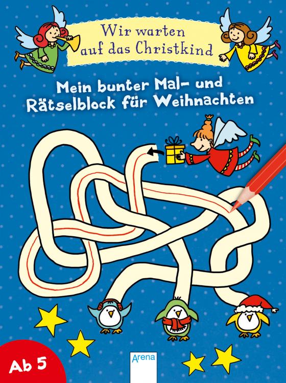 Cover-Bild Wir warten auf das Christkind. Mein bunter Mal- und Rätselblock für Weihnachten