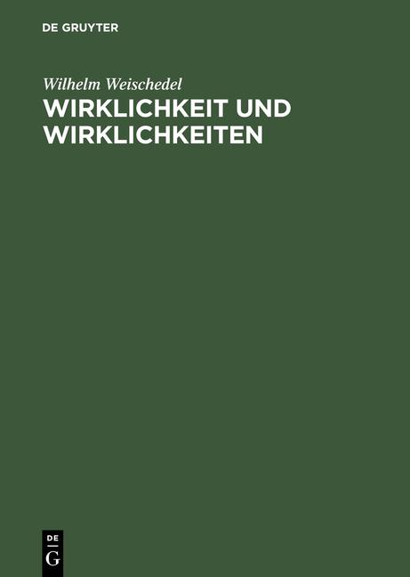 Cover-Bild Wirklichkeit und Wirklichkeiten