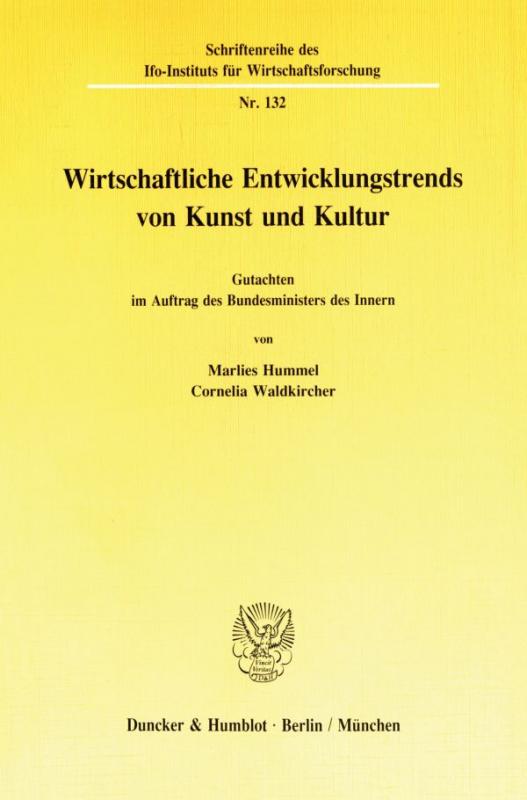 Cover-Bild Wirtschaftliche Entwicklungstrends in Kunst und Kultur.