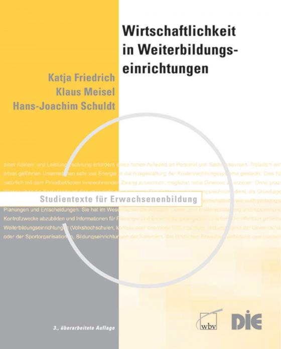 Cover-Bild Wirtschaftlichkeit in Weiterbildungseinrichtungen