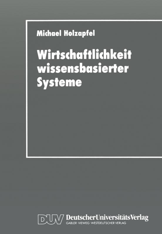 Cover-Bild Wirtschaftlichkeit wissensbasierter Systeme