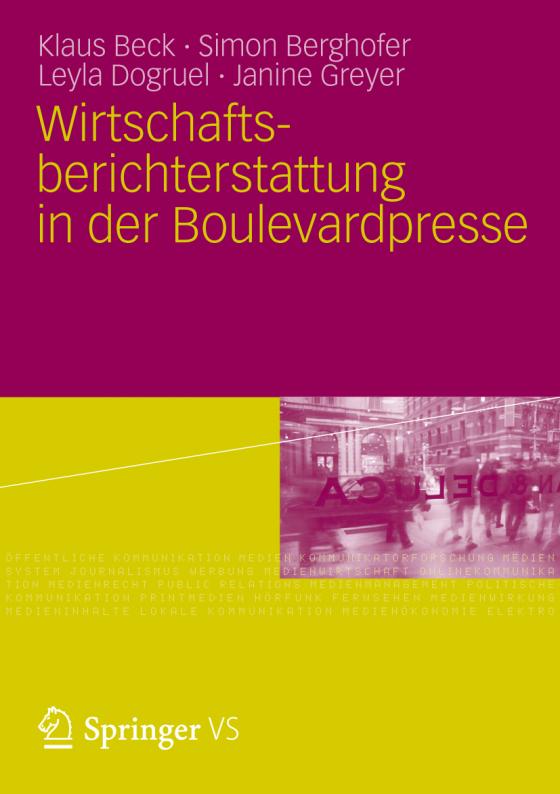 Cover-Bild Wirtschaftsberichterstattung in der Boulevardpresse